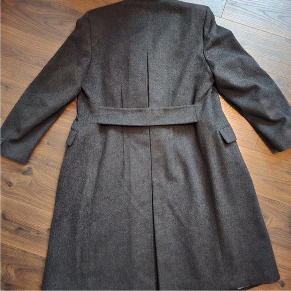 Pierre Cardin Charcoal Double-Breasted Trench Coat - Picture 5 of 7